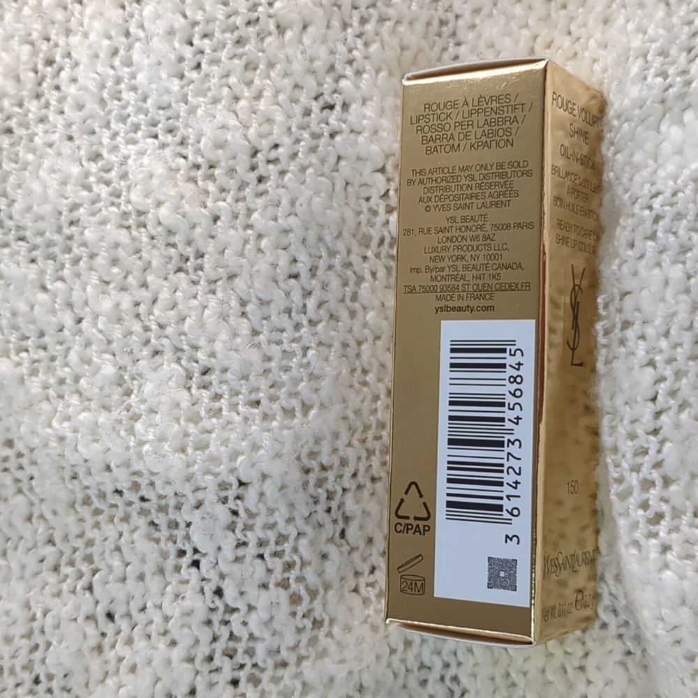 Yves Saint Laurent Volupté Shine Lipstick, Burnt Zellige (122), 3.2g/0.11oz - Picture 8 of 10
